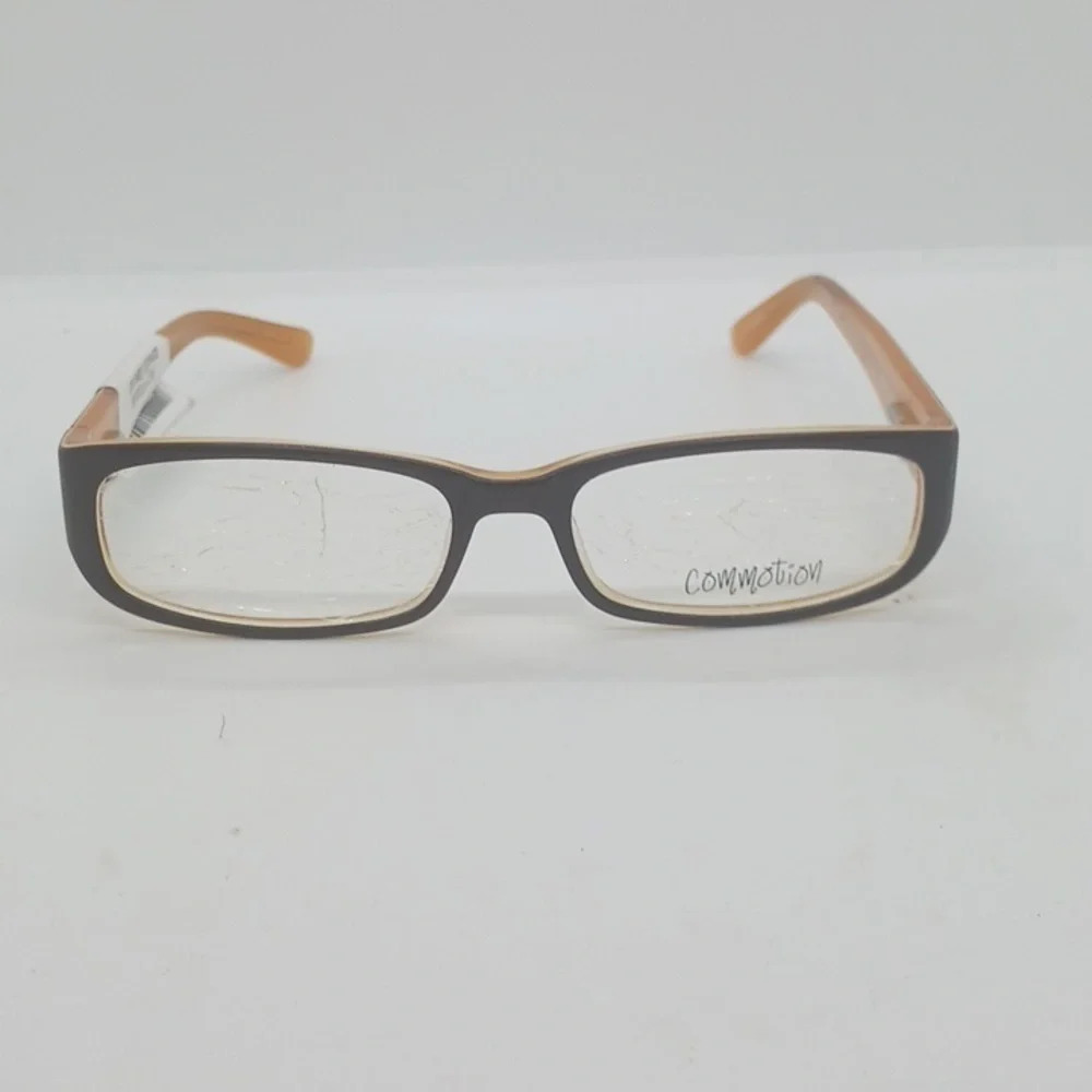 Rx-Able Commotiom Eyeglass Frames Brazen Brown Or… - image 1